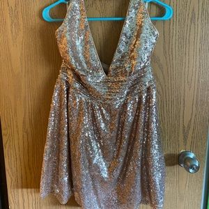 Forever 21 sequin halter dress